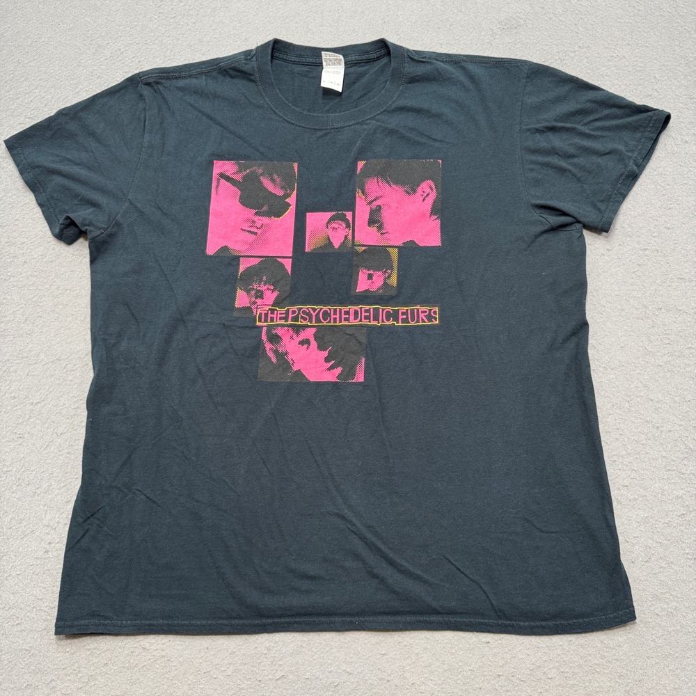 Y2K The Psychedelic Furs T-Shirt Men's XL Black Music Band Album Streetwear
